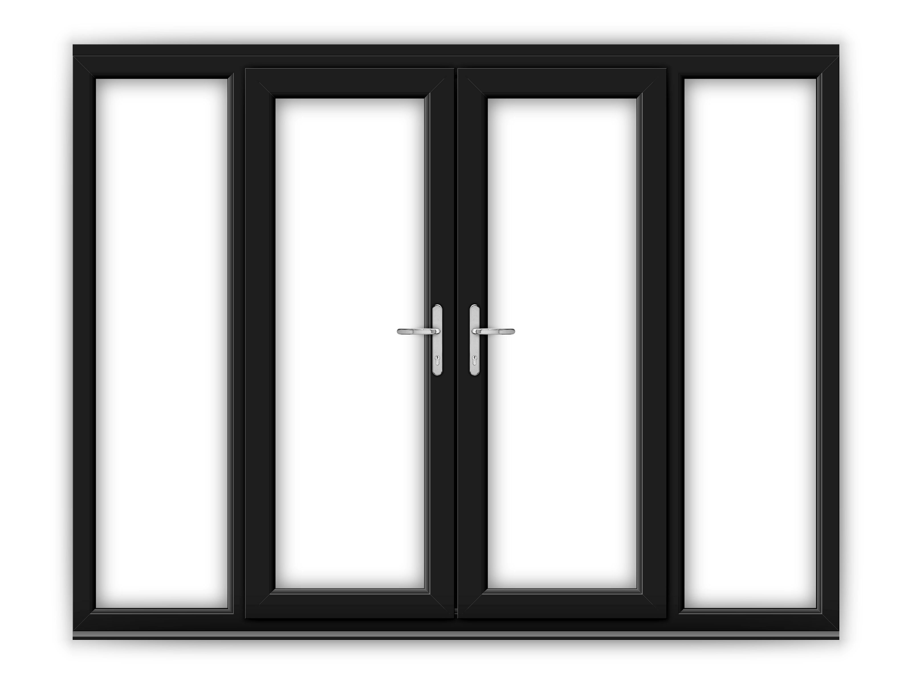 black interior french doors